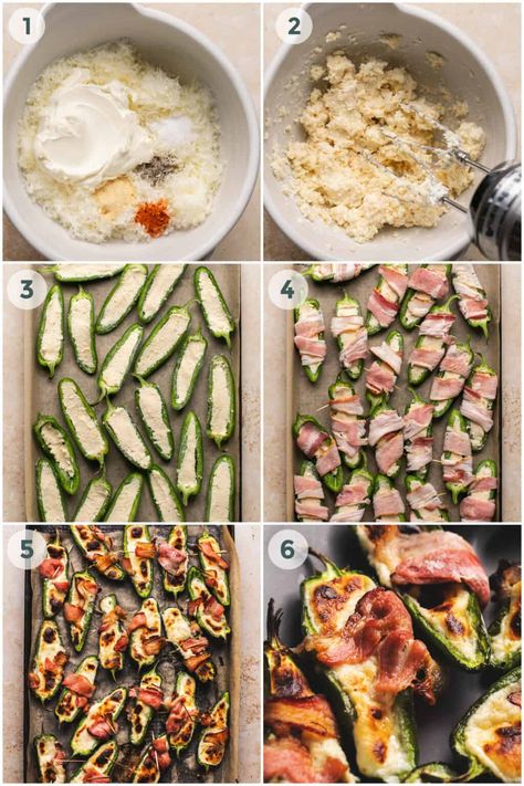 Bacon Wrapped Jalapeño Poppers - Creme De La Crumb Shrimp Jalapeno Poppers, Turkey Bacon Wrap, Bacon Steak, Bacon Wrapped Jalapeno Poppers, 21 Day Fix Diet, Bacon Wrapped Shrimp, Spicy Dipping Sauce, Bacon Wrapped Jalapenos, Jalapeño Poppers