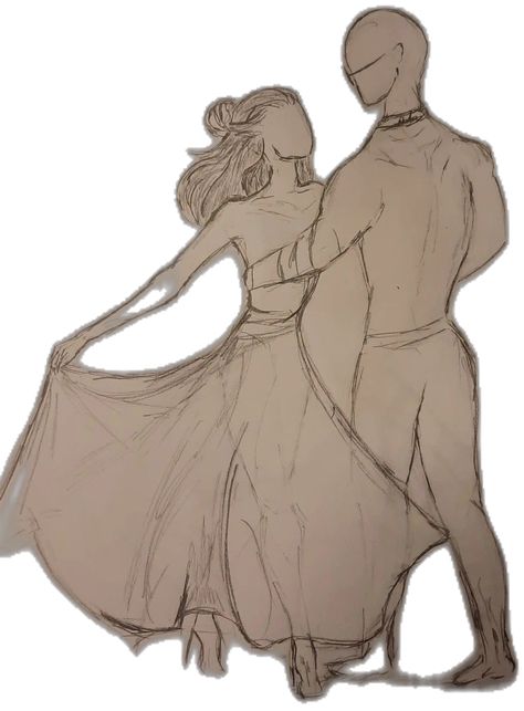 Couple Dancing Drawing Reference Poses, Dancing Reference Drawing Couple, Dancing Poses Drawing Couple Ballroom, Ballroom Dancing Pose Reference Couple, A Couple Dancing Drawing, Dancing Couple Drawing, Couple Dancing Drawing, Dancing Drawing, Swing Dancing