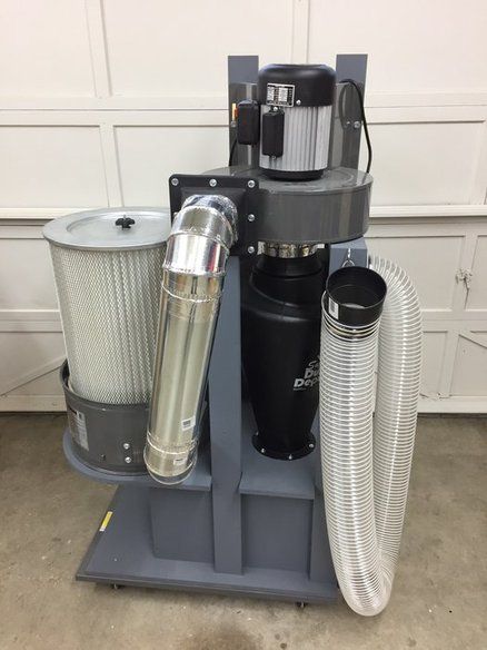 Dust Collector Diy, Dust Deputy, Shop Dust Collection, Rustic Napkins, Dust Collection System, Dust Extraction, Dust Extractor, Shop Vac, Shop Organization