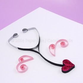 Doctor Heart, Quiling Paper Art, Quilled Cards, Paper Quilling Cards, Paper Quilling Jewelry, Quilling Work, Quilled Paper Art, Paper Quilling Patterns, Quilled Creations