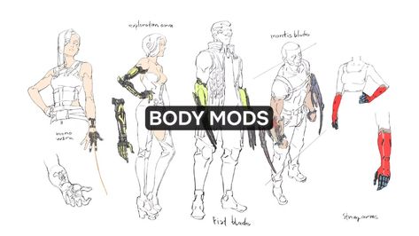 Cyberpunk 2077 Concept Art, Cyberpunk Edgerunners, Technical Illustration, Character Sheet, Cyberpunk 2077, No 8, Body Mods, Sci Fi Art, Character Concept