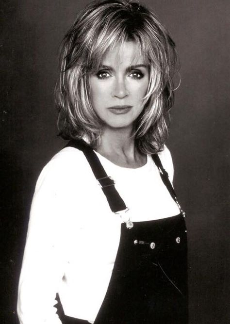 Medium Length Layered Haircut With Bangs, Shaggy Hairstyles, Donna Mills, Knots Landing, Hair Layered, Long Haircut, Choppy Haircuts, Medium Hair Styles For Women, Haircuts For Medium Length Hair