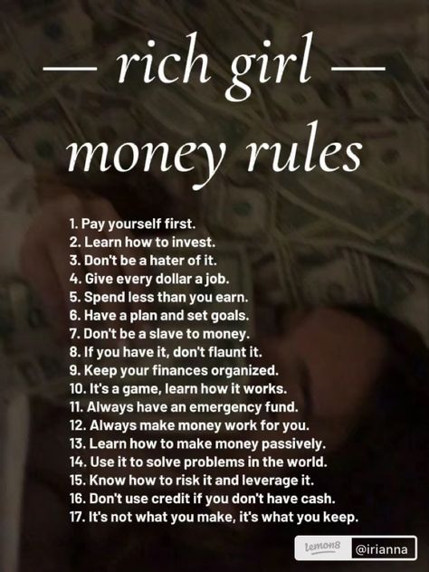 Ways to become a Rich Girl. Rich Girlfriend Aesthetic, How To Get A Rich Boyfriend, Rich Girl Habits, Girls That Invest, How To Be Rich In Your 20s, How To Be Rich As A Teen, 2025 Reset, Rich Tips, Finance Girl