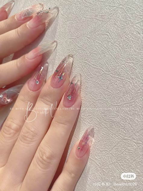 Gel Nail Art Designs, Beauty Nails Design, Cute Nail Art Designs, Grunge Nails, Basic Nails, Blush Nails, Pretty Gel Nails, Really Cute Nails, Soft Nails