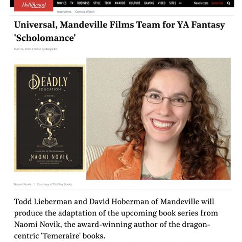 New project alert!  The logline is as follows: Enter a school of magic unlike any you have ever encountered. There are no teachers, no holidays, friendships are purely strategic, and the odds of survival are never equal. Once you’re inside, there are only two ways out: You graduate or you die.  #scholomance #naominovik The Scholomance, Naomi Novik, School Of Magic, Fantasy Book Series, Ya Fantasy, Fantasy Book, New Project, Fantasy Books, Business Fashion