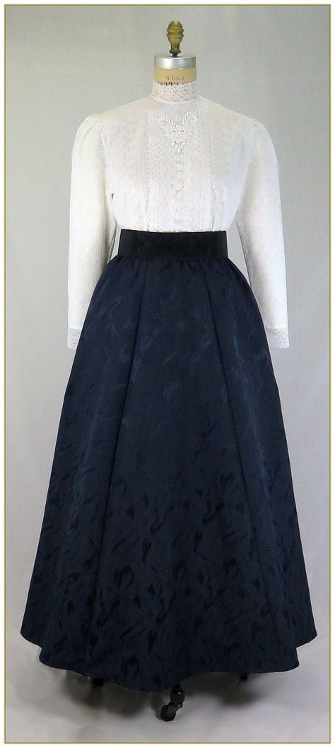 Edwardian Inspired Clothing for Sale: Dresses, Shoes, Jewelry Edwardian Skirt, Walking Skirt, Victorian Skirt, 1890s Fashion, 1900s Fashion, 1800s Fashion, Retro Skirt, Victorian Costume, Edwardian Dress