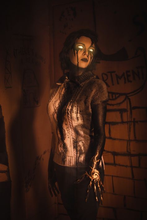 Bendy And The Ink Machine Cosplay, Audrey Bendy And The Dark Revival, Bendy Reference, Batim Cosplay, Audrey Batdr, Bendy Cake, Bendy Cosplay, Audrey Drew, Bendy Henry