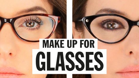 Makeup For Glasses, How To Wear Makeup, Party Make-up, Simple Everyday Makeup, Ideas De Maquillaje Natural, Everyday Makeup Tutorials, Makeup Tip, Glasses Makeup, Face Makeup Tutorial