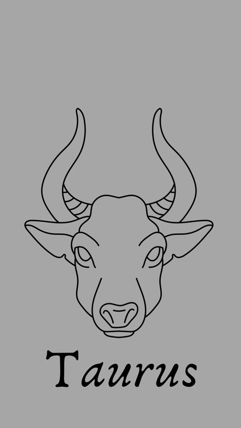 Taurus Drawing Simple, Taurus Drawing Zodiac, Taurus Art Drawing, Taurus Sketch, Astrology Drawings, Taurus Drawing, Zodiac Drawings, Taurus Bull Tattoos, Zodiac Signs Animals