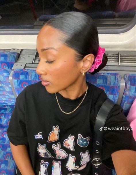 Slicked Back Ponytail, Cute Natural Hairstyles, Curls For The Girls, Slick Back, Natural Curls Hairstyles, Slicked Back Hair, Natural Hair Styles Easy, Slick Hairstyles, Natural Styles