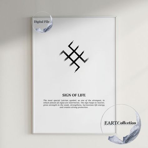 Sigh of life, Latvian symbolic, Ethnic symbols, Wall art, Digital Printable Poster, Digital Download, Digital Print, Poster Print Latvian Symbols, Latvian Culture, Signs Of Life, Printable Poster, Posters Printable, Digital Printables, Print Poster, Art Digital, Digital Files