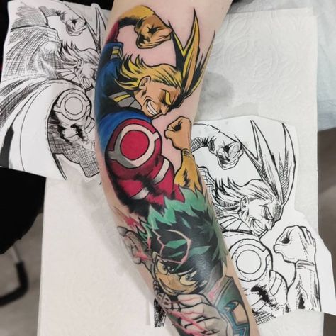 Mha Tattoos, Jay Instagram, Kawaii Tattoo, Anime Tattoo, Outfits Polyvore, Anime Tattoos, Tattoo Inspo, Anime Inspired, Anime Outfits