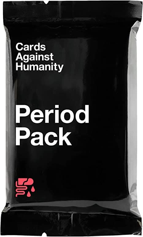 Cards Against Humanity: Period Pack + Free Shipping Period Pack, Games For Big Groups, Christmas Quiz, Maxi Pad, Shot In The Dark, Card Games For Kids, Family Party Games, Things To Do When Bored, Video Card