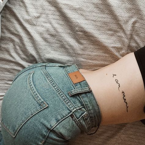 Bailey Drew on Instagram: “mom jeans👖✨ #UOAroundYou” I Am Mine Tattoo, Mine Tattoo, I Am Mine, Instagram Mom, Tattoo Meaning, Get A Tattoo, A Tattoo, Tattoos And Piercings, I Tattoo