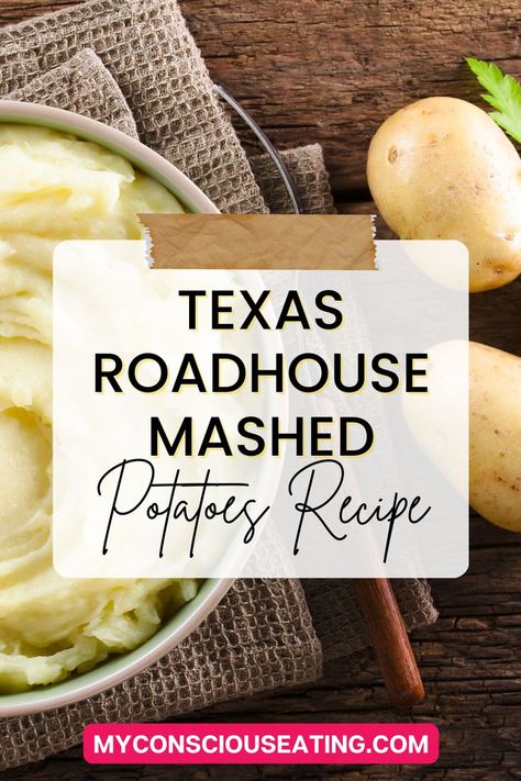 Texas Roadhouse Mashed Potatoes Recipe Texas Roadhouse Mashed Potatoes, Texas Roadhouse Recipes, Reheat Mashed Potatoes, Steak Sides, Loaded Mashed Potatoes, Mashed Potatoes Recipe, Potato Pasta, Pasta Side Dishes, Potato Recipes Side Dishes