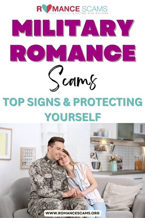 Military Romance Scams: Learn to spot the signs, protect yourself, and stay safe. Military Dating, Romance Scams, Military Romance, Protecting Yourself, Us Navy, Dating Sites, Need To Know, Finance, Romance