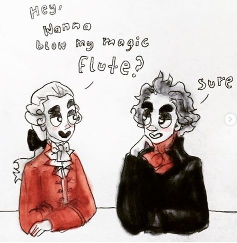 Beethoven Fanart, Mozart Fanart, Classical Music Aesthetic, Historical Fanart, Classical Music Humor, Classical Composers, Classical Music Composers, Classical Musicians, Music Nerd