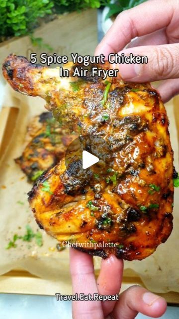 Khadija Siddiqui on Instagram Meal Prep Ingredients, Chicken In Air Fryer, Chicken Marinate, Chicken Quarters, Chicken Drumstick, Yogurt Chicken, 5 Spice, Air Fryer Cooking Times, Drumstick Recipes