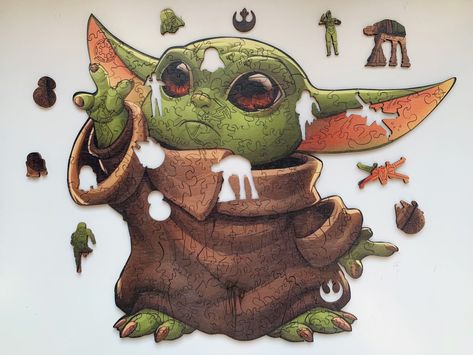 Magic Flower, Best Jigsaw, Shape Puzzles, Wood Puzzles, Wooden Jigsaw Puzzles, Star Wars Yoda, Wooden Jigsaw, Wooden Gift Boxes, Puzzle Set