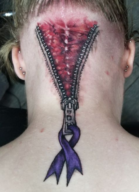 Chrons Disease Tattoo, Chiari Tattoo, Zipper Head Tattoo Chiari Malformation, Freya Tattoo, Chiari Malformation Awareness Month, Crohn’s Tattoo, Chiari Malformation, Ear Cuff, Hair Wrap