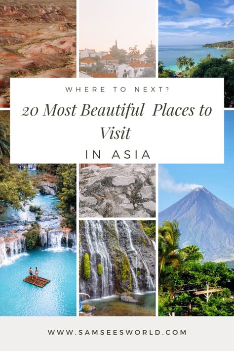 20 Most Beautiful Places to Visit in Asia | Travel to Asia  #Travel #TravelBlog #Travelwithplan #Traveltips #Asia Traveling To Asia, Trip To Asia, Best Places To Travel In Asia, Asia Travel Bucket List, Places To Travel In Asia, Asia Travel Outfit, Asia Places, Most Beautiful Places To Visit, Asia Trip