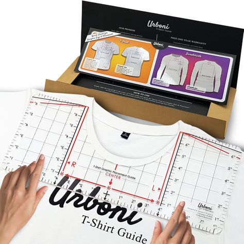 PRICES MAY VARY. All-in-One Size Ruler: 17" x 7" Extra large Tshirt ruler guide for vinyl alignment provides maximum flexibility to apply vinyl alignment to all adult sizes (S / M / L / XL / XXL) and various types of shirts. Perfectly suitable for Cricut accessories. 2-Sided Usability: Reversible Tshirt alignment tool comes with 2-sided usability for maximum contrasting color line on both light and dark tshirt color background. Special Guide & Gridline: Shoulder template and extra gridline makes Designs T Shirt, Cricut Accessories, Heat Press Transfers, Roblox Shirt, Light Letters, Shirt Template, Cricut Tutorials, Measurement Tools, T Shirt Diy