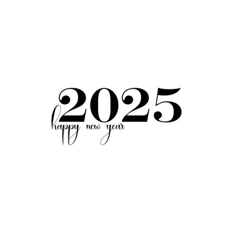 2025 New Year Design, Happy New Year 2025 Design, New Year Widget, Happy New Year 2025, 2025 Wallpaper, 2025 Logo, Version Board, Logo Text Design, Happy New Year Logo