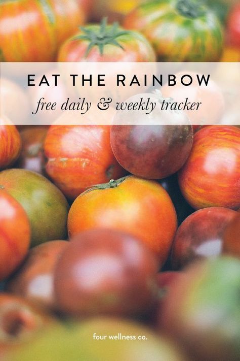 Eat the Rainbow: Free daily & weekly fruit & vegetable tracker // Healthy eating tip: get your recommended servings of fruits & veggies with this tracker designed to make healthy eating and meal planning easier. More nutrition tips at fourwellness.co #nutrition #veggies #healthyeating #healthyeatingtips 30 Fruits And Vegetables A Week, Fall Vegetables To Plant, Diy Aquaponics, Vegetables To Plant, Simple Nutrition, Healthy Grocery List, Whole30 Recipes, Healthy Groceries, Eat The Rainbow