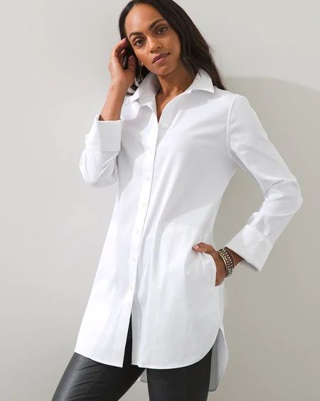 White Tunic Shirt, White Tunic Blouse, Meal With Friends, Perfect White Shirt, Clothing Closet, Decisions Decisions, White Shirt Blouse, White Tunic, Pretty Blouses