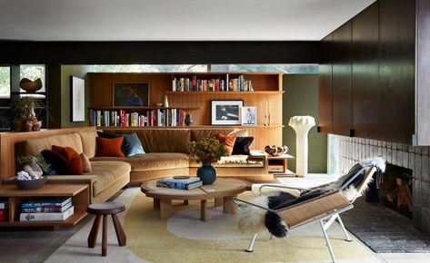 Midcentury Hollywood Hills home Studio Shamshiri renovation | Wallpaper* Gentlemen Lounge, Studio Shamshiri, Midcentury Architecture, Hollywood Hills Homes, Mid Century Colors, Modernist House, Mid Century Living, Mid Century Modern Living Room, Hollywood Hills