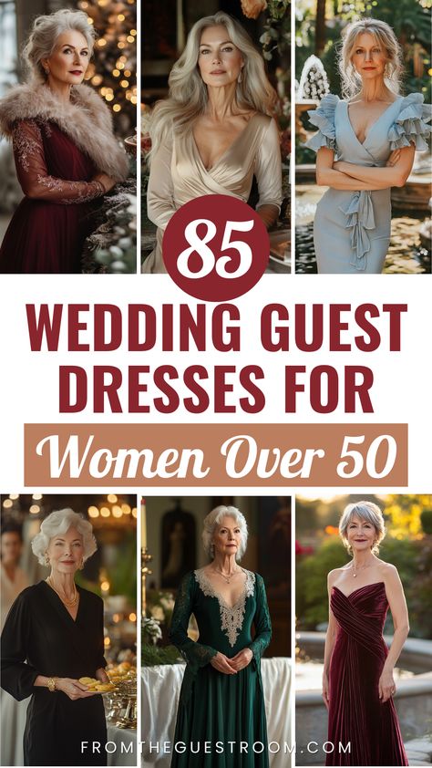 women over 50 wear wedding guest dresses Wedding Guest Dress Over 50, Over 50 Wedding, Dress For Women Over 50, Wedding Guest Dress Curvy, Cocktail Dress For Wedding Guest, Dresses Women Over 50, Cocktail Dress For Wedding, Country Wedding Guest Dress, Dresses For Women Over 50