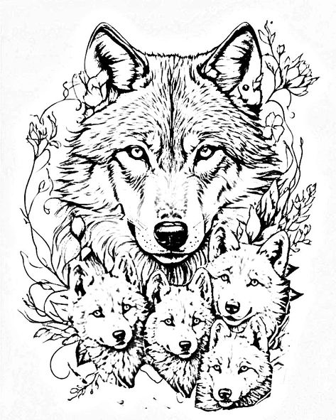 Sketches Wolf, Woodburning Crafts, Wolf Pics, Wolf Family, Tattoo For Son, Card Images, Wolf Drawing, Tattoo Style Drawings, Viking Art