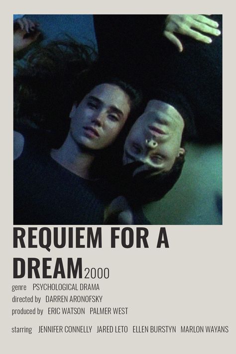 [ alternative minimalist polaroid movie tv show poster ] Tv Shows Posters, Requiem For A Dream Poster, Requiem Of A Dream, Tv Show Posters, Iconic Tv Shows, Psychological Thriller Movies, X Movie, Movie Recs, Cinema Aesthetic