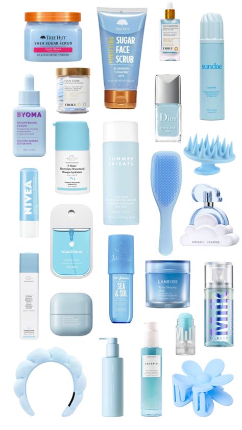 #skincare #laneige #trendy #thatgirl #blue #preppy #skincare #sephora Skincare Routine And Products, Skincare Laneige, Blue Skincare, Xmas List Ideas, Preppy Makeup, Preppy Skincare, Blue Preppy, Sephora Skin Care, Pretty Skin Care