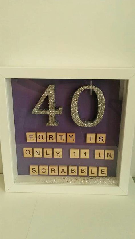 40th Birthday 40th Birthday Presents, Presents For Women, Women Diy, Kid Crafts, Diy Birthday Gifts, Diy Birthday, Birthday Gifts For Women, 40th Birthday, Birthday Presents