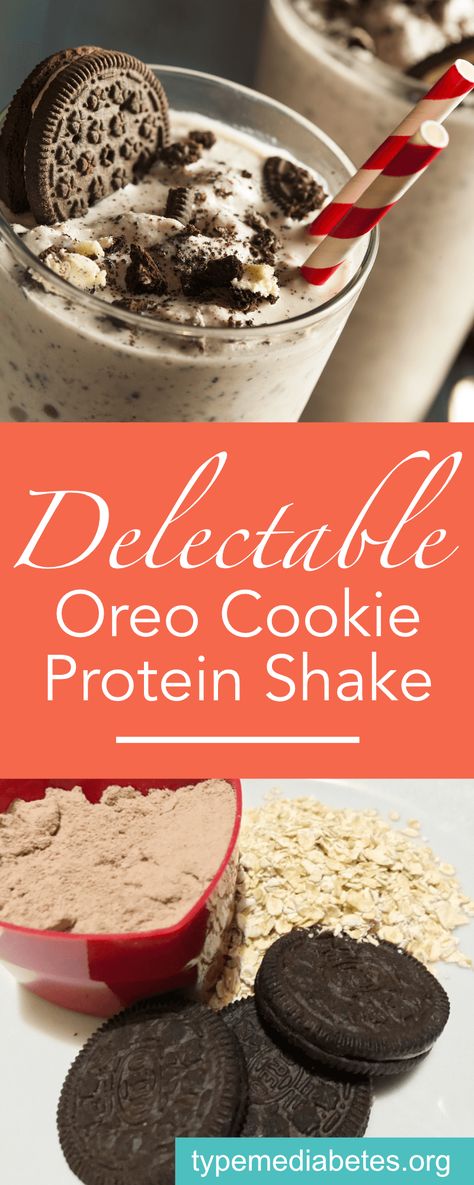 Chocolate Meal Replacement Shake Recipes, Protein Shake Recipes Meal Replacements, Candy Bar Protein Shake, Oreo Protein Shake Recipes, Post Work Out Protein Shake, S’mores Protein Shake, Oreo Protein Recipes, Oreo Cheesecake Protein Shake, Sweet Protein Shakes