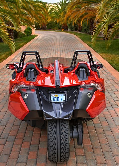 Slingshot Bike, Slingshot Car, Cb 450, Three Wheeled Car, Trike Scooter, Custom Paint Motorcycle, Polaris Slingshot, Custom Trikes, Motorised Bike