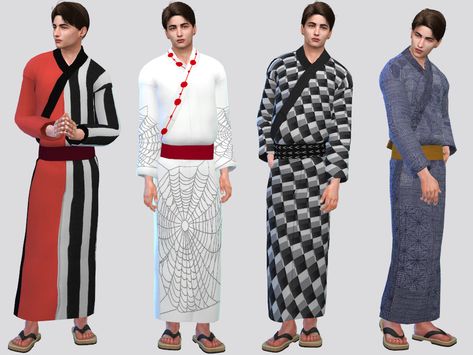 Sims 4 Cc Japanese Clothes Male, Sims 4 Cc Kimono Male, Sims 4 Cc Cultural Clothes, Sims 4 Yukata, Sims 4 Traditional Japanese Cc, Sims 4 Hanbok, Sims 4 Japanese Cc Clothes, Festival Yukata, Sims 4 Japanese Cc