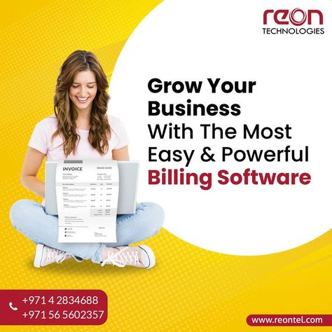 Searching for the best billing and invoicing software for your business? Save yourself time and stress. We’re here to help you find the right billing and invoicing software solution for your work. To know more, kindly reach us @ 📩: sales@reontel.com 🌍: www.reontel.com 📞: +971 565602357 +971 4 2834688 Marketing Ads, Invoicing Software, Invoice Design, Billing Software, Erp System, Business Models, Restaurant Management, Business Software, Accounting Software