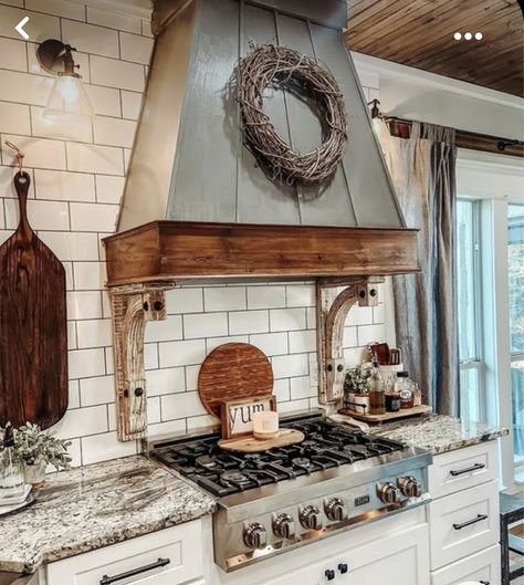 Stove Hoods Ideas, Farmhouse Vent Hood Ideas, Kitchen Stove Hoods Ideas, Farmhouse Range Hood Ideas, Farmhouse Range Hood, Kitchen Island Vent, Vent Hood Ideas, Kitchen Stove Hoods, Farmhouse Range