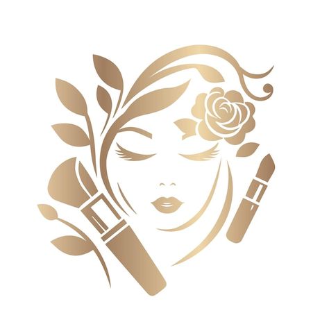 Beauty Icons Logo, Skin Care Logo Ideas, Beauty Shop Logo, Nc Logo, Beauty Care Logo, Logo Beauty Salon, Spa Logo Design, Makeup Themes, Makeup Logo Design