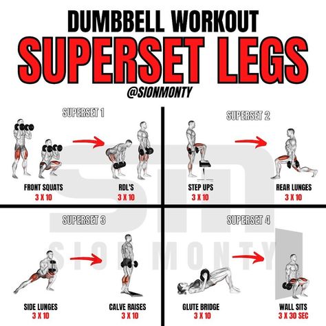 Dumbell Workout For Arms, Arm Workout With Dumbbells, Superset Arm Workout, Dumbbell Workout Plan, Office Workouts, Dumbbell Leg Workout, Dumbbell Arm Workout, Dumbbell Workout At Home, Chest Workout At Home