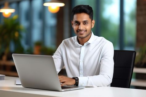 Man With Laptop, Happy Office, Professional Man, Office Men, Man Office, Professional Men, Indian Man, Business Laptop, Business Professional