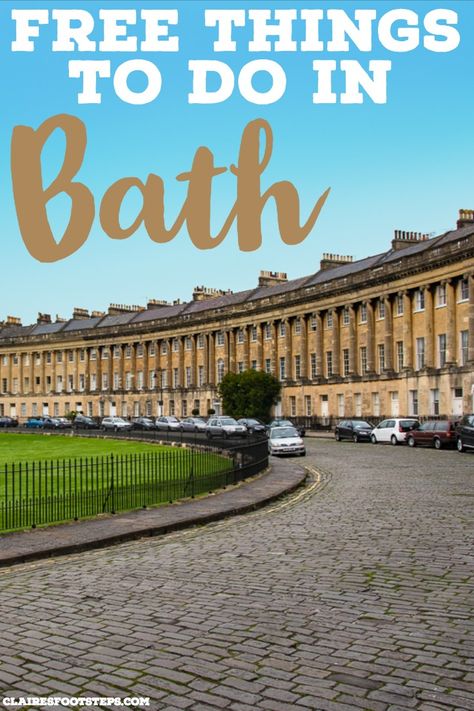 Here is a list of the best free things to do in Bath. If you're visiting Bath, Somerset, UK on a budget and are keen to check out cheap restaurants in Bath and if you're wondering where to stay in Bath there are some hostels in Bath and guesthouses in Bath on this list too. See the best Bath attractions for cheap here! Things To Do In Bath Uk, Things To Do In Bath England, Things To Do In Bath, Visit Bath, Uk Places, Bath Travel, Cotswolds England, Uk Holiday, Uk Trip