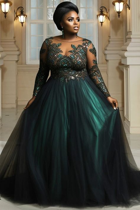 Xpluswear Evening Gowns Green, Plus Size Evening Gowns, Plus Size Evening Gown, Green Wedding Dresses, Pregnant Lady, Tulle Maxi Dress, Plus Size Formal, Plus Size Formal Dresses, Evening Dresses Plus Size