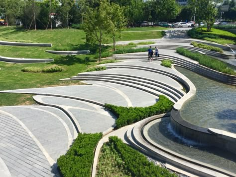 Landscape Concept Design, Landscape Amphitheatre, Amphitheater Plan, Gravel Parking Lot, Spa Plan, Gardening Tattoo, Gardener Aesthetic, Tattoo Garden, Streetscape Design