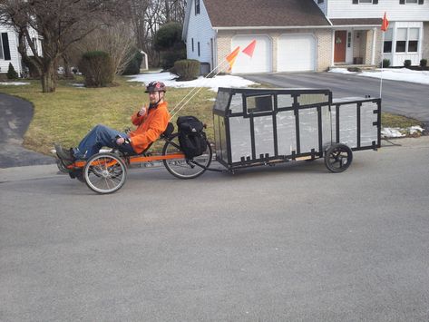 Bicycle Camper, Bike Camper, Cargo Trike, Bike Trailers, Camping Trailer Diy, Bicycle Trailers, Bike Cargo Trailer, Diy Camper Trailer, Cycling Training