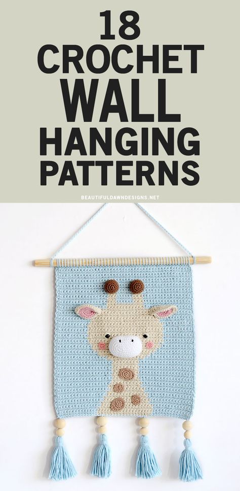 Free Crochet Wall Decor Patterns, Crochet Banner Wall Hangings, Crochet Nursery Wall Hanging Free Pattern, Crochet Wall Hanging Nursery, Crochet Wall Hanging For Nursery, Free Crochet Wall Hanging Patterns Boho, Crochet Cat Wall Hanging Pattern Free, Crochet Butterfly Wall Hanging, Crochet Bee Wall Hanging