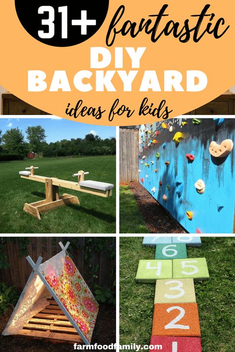 Some of the DIY backyard ideas for kids on this list are easy to create, while others are a bit more time-consuming. You can create a place for your children to play together or a place where they can relax. The ideas on this list vary greatly, but if you take a look at the gallery, I’m positive that you can find an idea that you can use to transform your backyard into a fun and entertaining place for your kids and their friends to enjoy the summer. #kids Diy Backyard Ideas For Kids, Small Yard Kids, Backyard Ideas For Kids, Kid Friendly Backyard, Diy Backyard Ideas, Kids Yard, Backyard Ideas For Small Yards, Backyard Ideas On A Budget, Easy Backyard