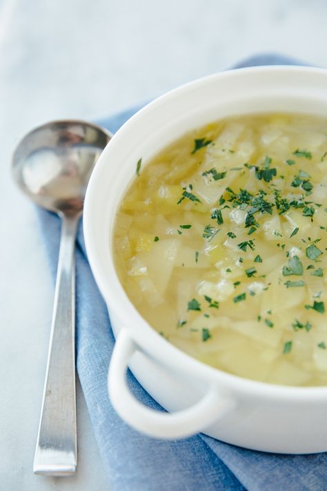 When I asked chef Jacques Pépin about his favorite childhood dishes, he fondly brought up this soup. He mentioned that it was simple, versatile, comforting, and satisfying — all qualities I agree that this delicious soup has. Brothy Soup, Jacques Pepin Recipes, Jacques Torres, Leek And Potato Soup, Leek And Potato, Jacques Pepin, Leek Recipes, Simple Dinners, Hearty Soup Recipes